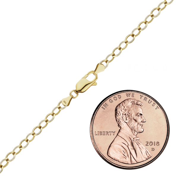 Clinton St. Cable Necklace in 14K Yellow Gold