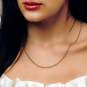 Clinton St. Cable Necklace in 14K Yellow Gold