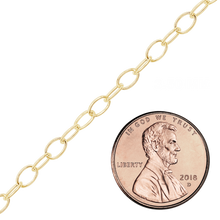 Load image into Gallery viewer, Bulk / Spooled Light Round Cable Chain in 14K Gold-Filled (1.50 mm - 8.00 mm)
