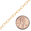 Bulk / Spooled Light Round Cable Chain in 14K Gold-Filled (1.50 mm - 11.00 mm)