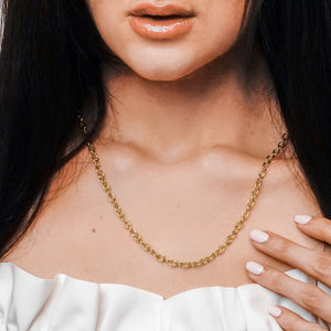 Clinton St. Cable Necklace in 14K Yellow Gold