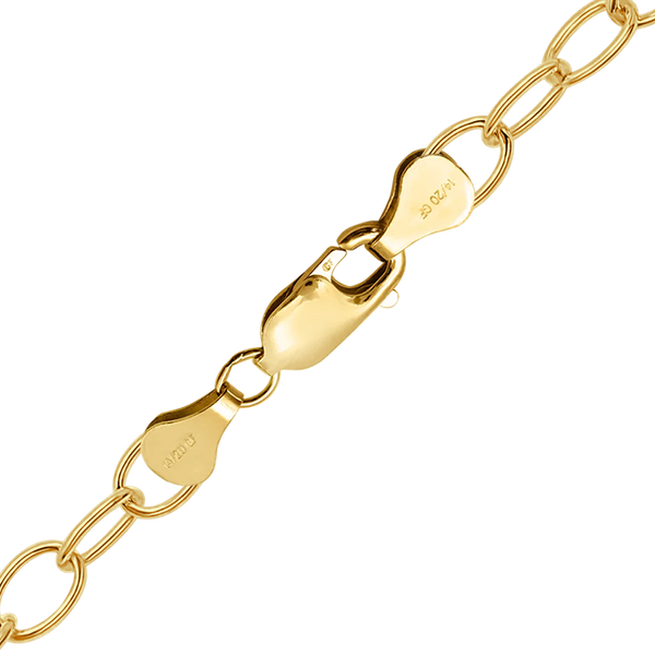 Finished Light Round Cable Bracelet in 14K Gold-Filled