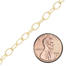 Load image into Gallery viewer, Bulk / Spooled Light Round Cable Chain in 14K Gold-Filled (1.50 mm - 8.00 mm)
