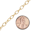 Bulk / Spooled Light Round Cable Chain in 14K Gold-Filled (1.50 mm - 11.00 mm)
