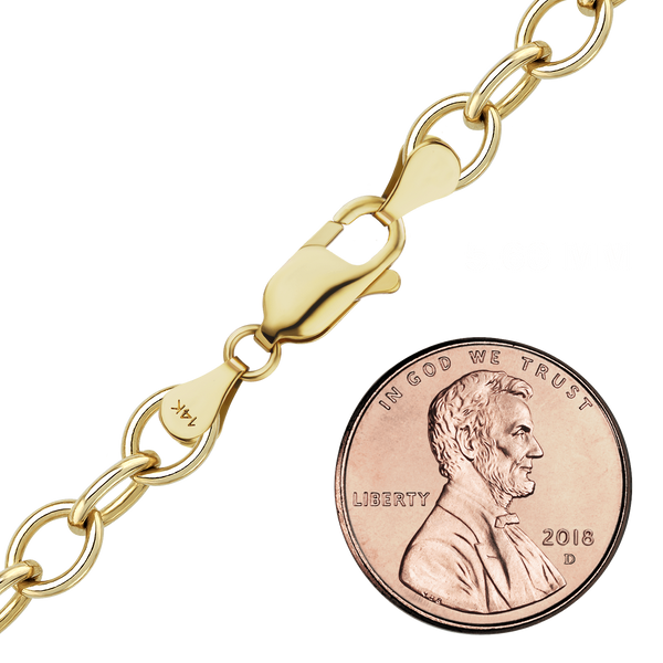 Clinton St. Cable Necklace in 14K Yellow Gold