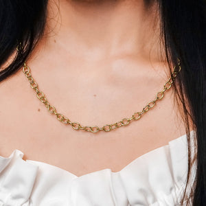 Clinton St. Cable Necklace in 14K Yellow Gold