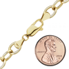 Clinton St. Cable Anklet in 14K Yellow Gold
