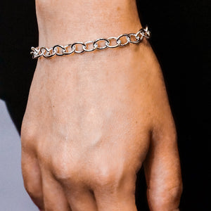 Clinton St. Cable Chain Bracelet in Sterling Silver