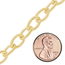 Load image into Gallery viewer, Bulk / Spooled Light Round Cable Chain in 14K Gold-Filled (1.50 mm - 8.00 mm)

