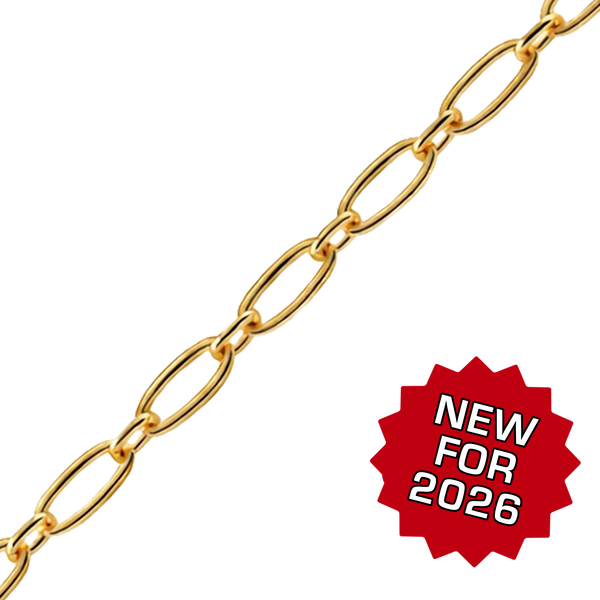 Bulk / Spooled Long & Short Cable Chain in 14K Gold-Filled (2.20 mm)