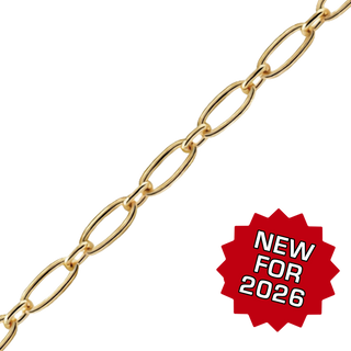 Bulk / Spooled Long & Short Cable Chain in 14K Gold-Filled (2.20 mm)