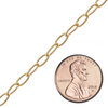 Bulk / Spooled Textured Light Round Cable Chain in 14K Gold-Filled (3.30 mm)