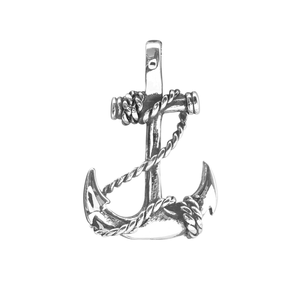 Anchor with Rope Charm (35 x 24mm)