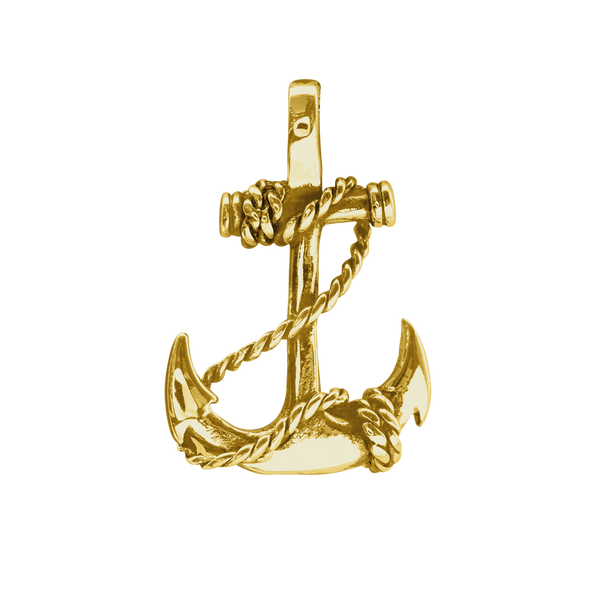 Anchor with Rope Charm (35 x 24mm)