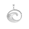 Wave in Circle Charm (36 x 26 mm)