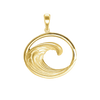 Wave in Circle Charm (36 x 26 mm)