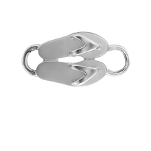 Load image into Gallery viewer, Flip Flops Bracelet Top in Sterling Silver (27 x 13mm)
