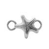 Small Starfish Bracelet Top in Sterling Silver (26 x 17mm)