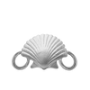 Scallop Shell Bracelet Top in Sterling Silver (29 x 18mm)