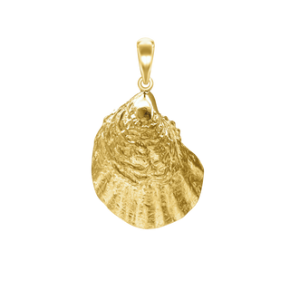 Oyster Shell Charm (34 x 21mm)