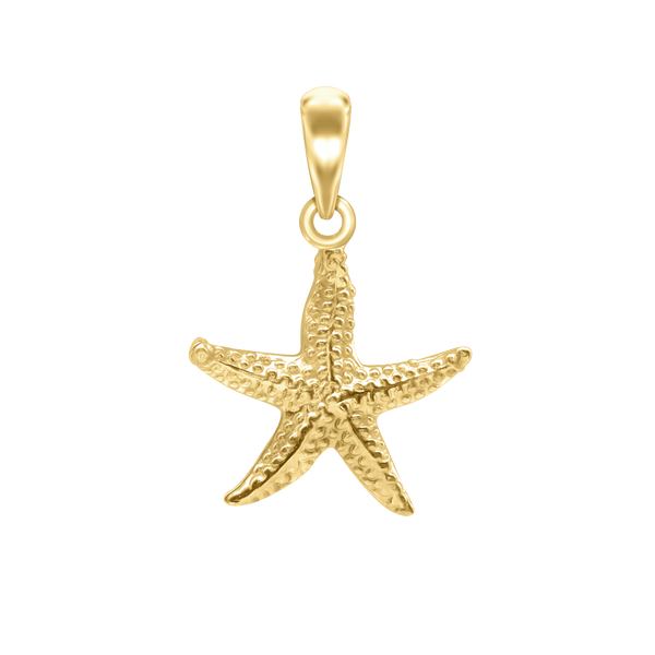 Textured Starfish Charm (22 x 15 mm)