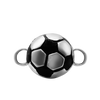 Soccer Ball Bracelet Top in Sterling Silver (30 x 19mm)