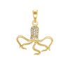 Octopus with CZ's Charm (20 x 18mm)