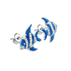 Aqua Fish Earrings