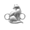 Cat Bracelet Top in Sterling Silver (28 x 28mm)