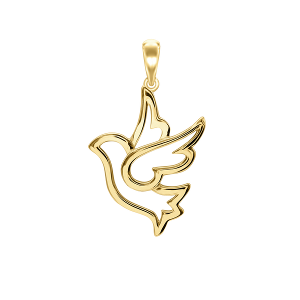 Dove Outline Charm (33 x 20mm)