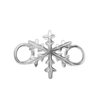 Snowflake Bracelet Top in Sterling Silver (27 x 19mm)