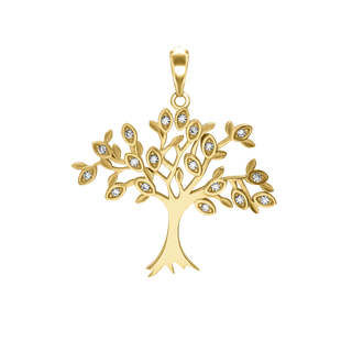 Tree with CZ's Charm (27 x 27mm)