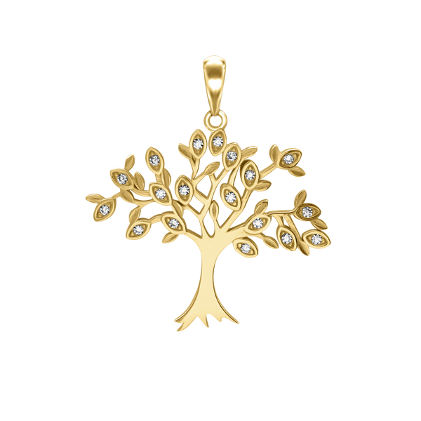 Tree with CZ's Charm (27 x 27mm)
