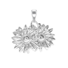 Two Sunflowers Charm (26 x 27mm)
