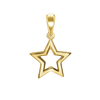 Small Open Star Charm (18 x 12mm)