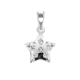 Small Solid Star Charm (18 x 11 mm)