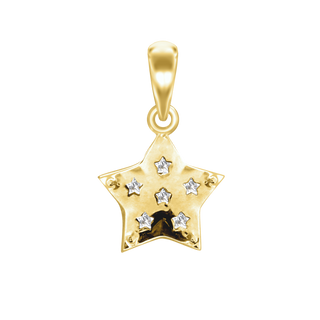 Small Solid Star Charm (18 x 11 mm)
