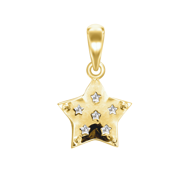 Small Solid Star Charm (18 x 11 mm)