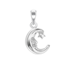 Moon with Face and Star Charm (21 x 10mm)