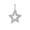 Large Open Star with CZ's Charm (41 x 28mm)