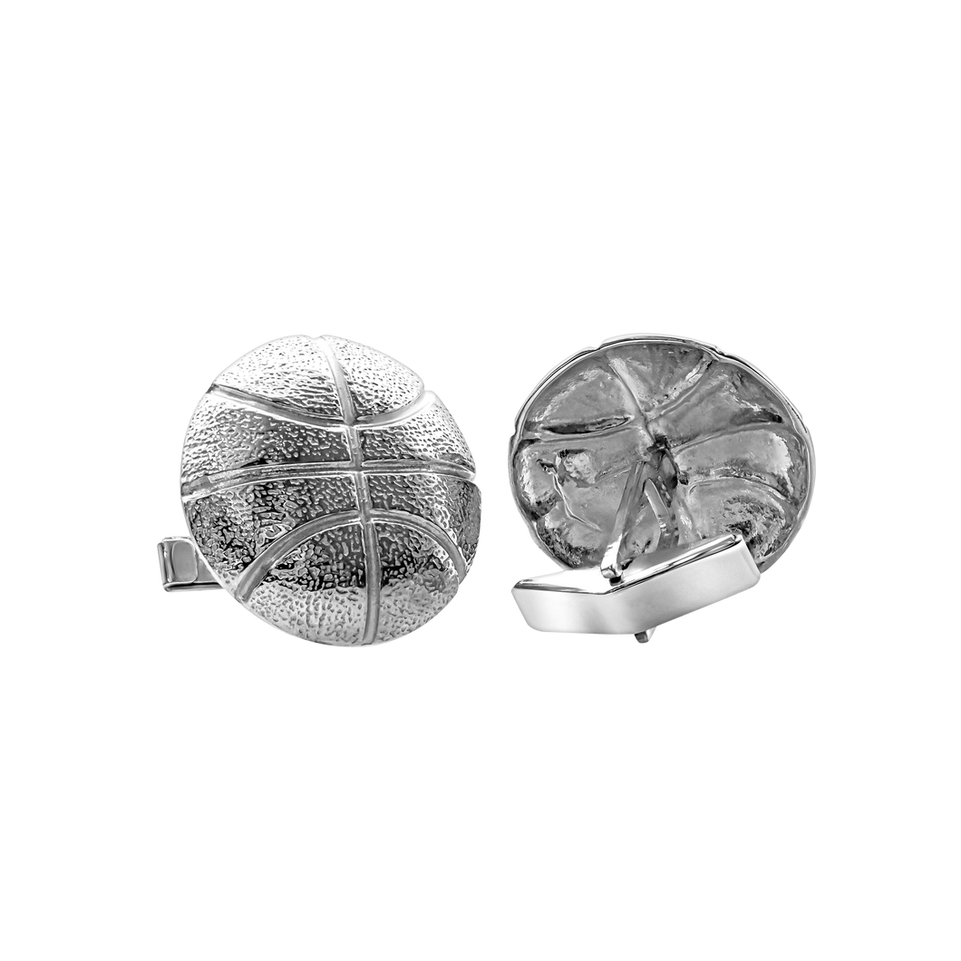 Baseball Cuff Links in Sterling Silver (29 x 21mm)