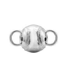 Load image into Gallery viewer, Baseball Bracelet Top in Sterling Silver (27 x 16mm)
