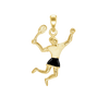 Tennis Player Charm (27 x 14mm)