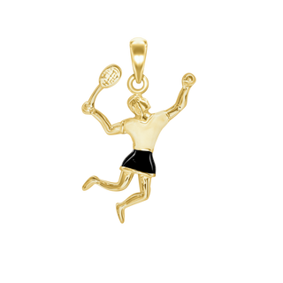 Tennis Player Charm (27 x 14mm)
