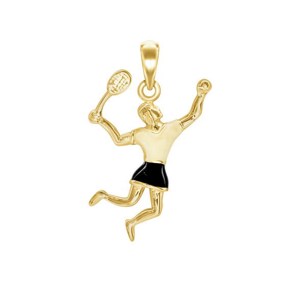 Tennis Player Charm (27 x 14mm)