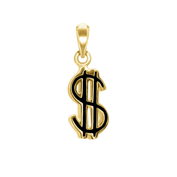 Dollar Sign  Charm (27 x 14mm)