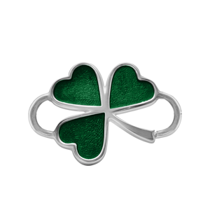 Shamrock Bracelet Top in Sterling Silver (28 x 20mm)