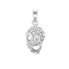 Skull Charm with CZ's (20 x 10mm)