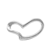 Open Heart Bracelet Top in Sterling Silver (31 x 20mm)