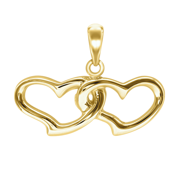 Double Open Heart Charm (21 x 29mm)
